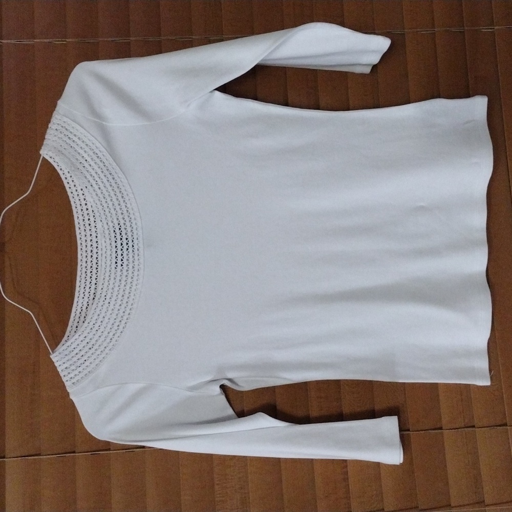 Ralph Lauren White Shirt 3/4 sleeves Size M
